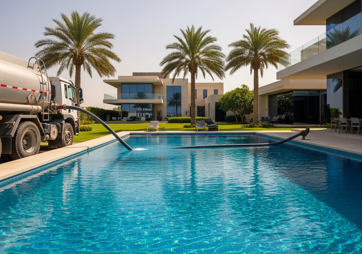 Pool Water Filling Tanker Dubai